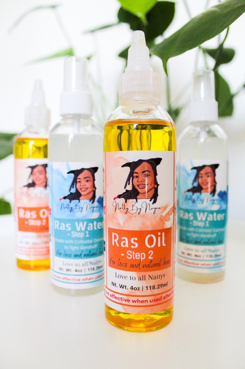 Loc Hair Oil and Hydrating Ras Water – Natural Hair Growth System by Natty By Nayee