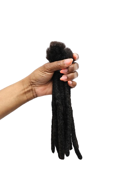 100% Human Hair Kinky Loc Extensions (10 Strands per bundle)