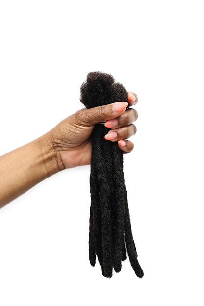 100% Human Hair Kinky Loc Extensions (10 Strands per bundle)