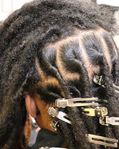 Slide-In Clips for Locs – Sectioning & Styling Clips (Metal)