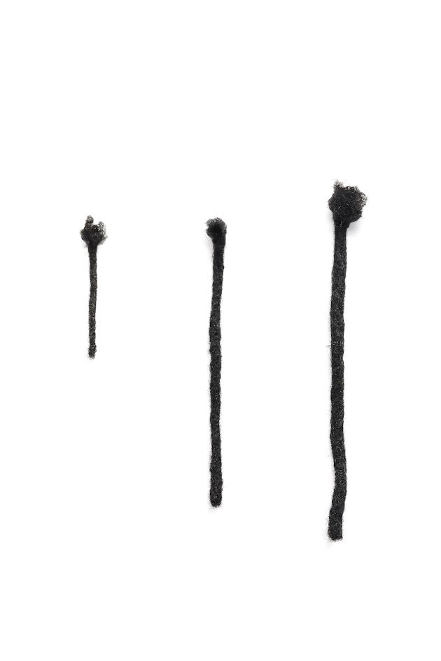 100% Human Hair Kinky Loc Extensions (10 Strands per bundle)