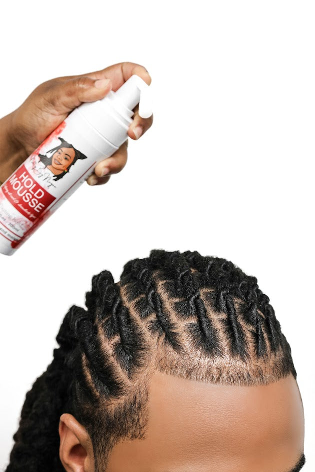 Natty By Nayee Hair Styling Mousse – Flake-Free Foam for Locs, Braids & Twists