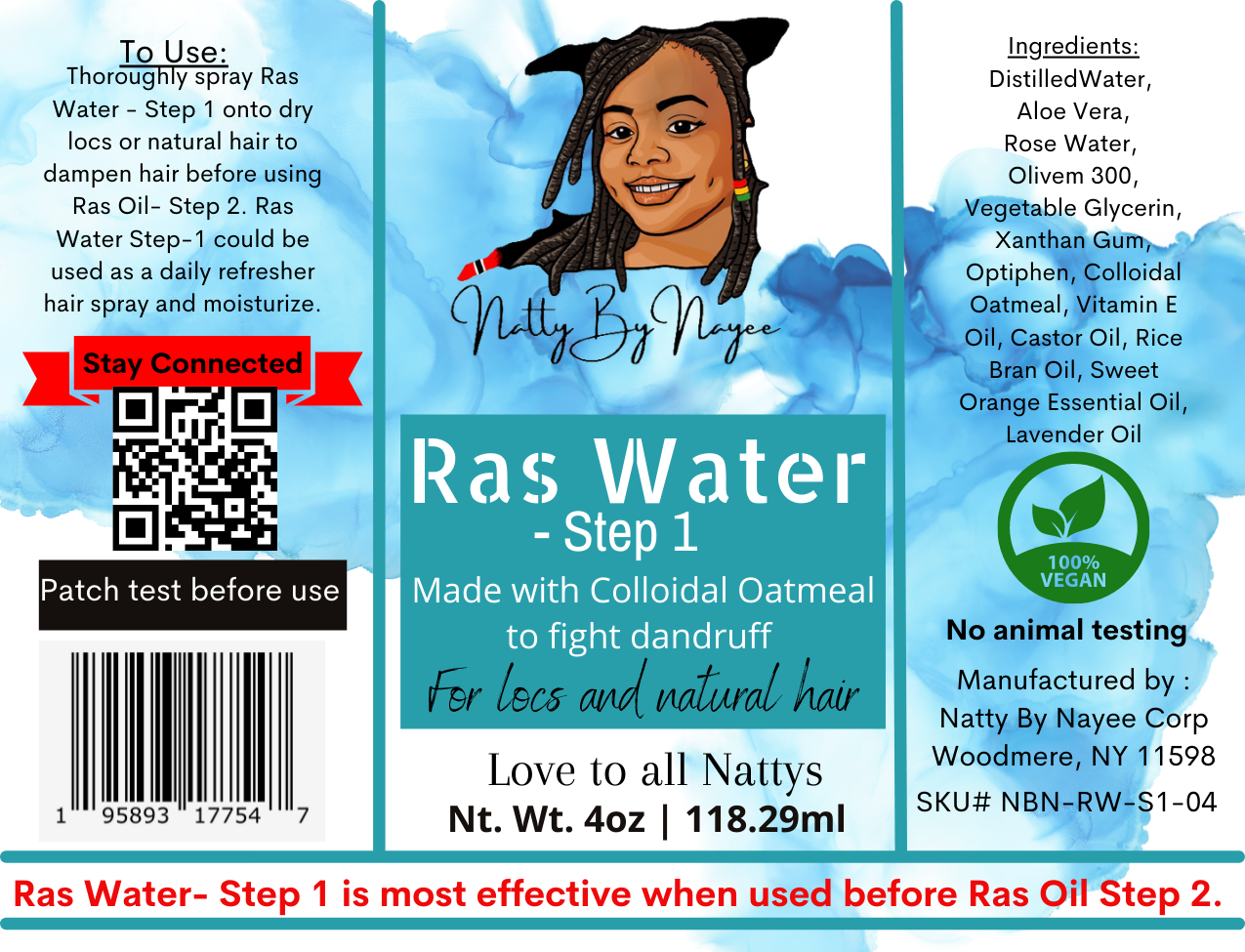 Ras Water for Hair
